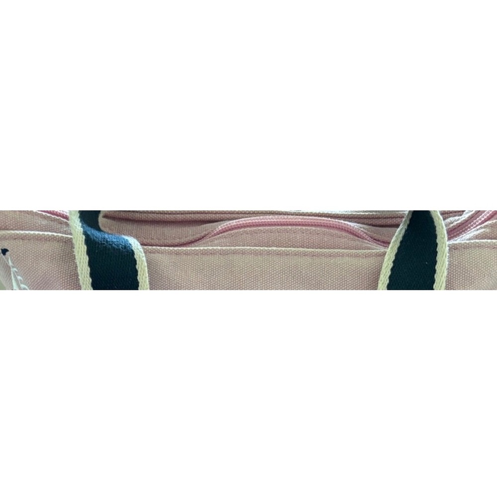 LL Bean Vintage Pink Canvas Sailboat Tote & Kiss Lock Coin Purse Set Nautical - Picture 10 of 10